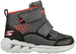 Skechers Skechers, Magna-Lights Frosty Fun tépőzáras bakancs, Fekete, Szénszürke, 24 EU (401504N-CCBK-24)