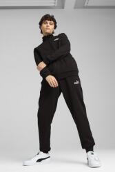 PUMA Puma, Pamuttartalmú szabadidőruha cipzárral, Fekete, L (684848-01-L)