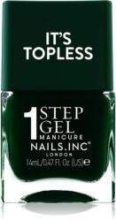 Nails Inc. Nails Inc. It’s Topless géles körömlakk a hosszan tartó hatásért árnyalat Jasmine 14 ml