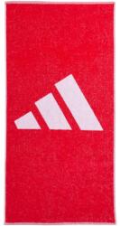 Adidas Strandtörölköző, Adidas, logóval, 100% pamut, 100x50 cm, piros+fehér (9548)