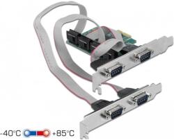 Delock PCI Express Kártya - 4 x RS-232 soros csatlakozó (90410)
