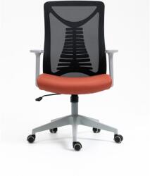 Kring Athos irodai szék, háló/PU, állítható magasságú, fekete/narancs (8330H)