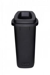 Plafor Sort szelektív hulladékgyűjtő, szemetes 90L fekete/fekete (PL-705-08)