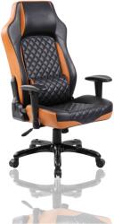 Kring Rocket irodai szék, állítható magasságú, billenő mechanizmussal, PU, fekete/narancs