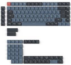 Keychron Low Profile ABS magyar billentyűsapka készlet fekete-szürke Version B (JM-244) - gamerslife
