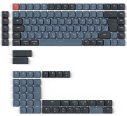  Keychron Low Profile ABS magyar billentyűsapka készlet fekete-szürke Version B (JM-244)