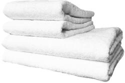 Kotonia Home 4 db-os Kotonia Home törölköző készlet, 2 db 50x90 cm, 2 db 70x140 cm, 100% pamut, 450 GSM, fehér színű