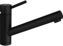 SCHOCK Schock Altos S konyhai csaptelep Cristadur Puro kihúzható fejjel, gránit hatás, kerámiabetét, intenzív fekete (530120PURO)