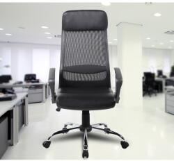 Kring Klaus XL Irodai szék, PU+Háló, Fekete