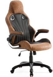 Kring Sapporo Irodai szék, PU, Állítható karfa, Billenthető, Barna/Fekete