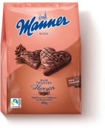 Manner Herzen - Rumos trüffeles töltött szív ostya, 300g
