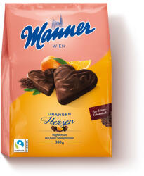 Manner Herzen - Narancsos töltött szív ostya, 300g