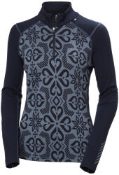 Helly Hansen W Lifa Merino Midw Gra 1/2 Zip női funkcionális felső S / fekete/szürke