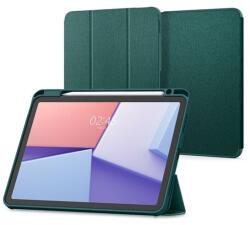 Spigen urban fit tabletvédő álló, flip, oldalra nyíló, trifold, asztali tartó, ceruza tartó, textil minta, sötétzöld, kompatibilis: Apple IPAD Air 2020, Air 4, / IPAD Air 2022 / IPAD Air 11, 2024 (ACS07755)