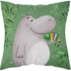 Detexpol Gyerekpárnahuzat Jungle Hippo, Detexpol, Pamut, 40 x 40 cm, Többszínű (2350600)