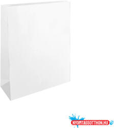  Tasak redős-talpas tasak 20x30x7cm, kraft fehér (37589) - nyomtassotthon