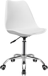 Kring Siena Irodai szék, Állítható magasság, PP/PU, Fehér
