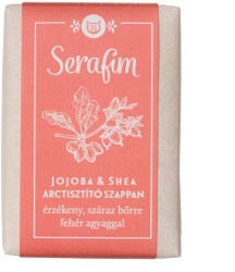 Serafim Jojoba & Shea arctisztító szappan fehéragyaggal - illatmentes - 100 g