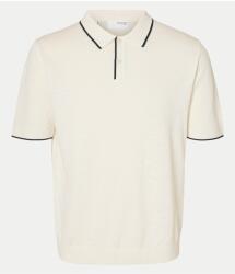 SELECTED férfi pulóver, 16096391, biopamut/lenvászon, XL INTL, bézs (0000304810022_XL)