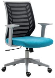 Kring Seth irodai szék, hálós, állítható magasságú, fekete/kék (8320M-blue)
