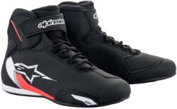 Alpinestars SEKTOR Cipő, fekete/ fehér/ fluo piros, 2025, mérete 47 (M130-571-47)