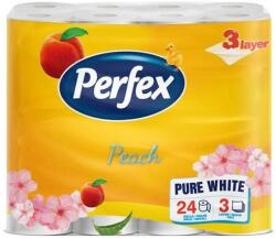 Perfex Toalettpapír 3 rétegű kistekercses 100% cellulóz 24 tekercs/csomag barack illattal Boni Perfex (SKU14183) - web24