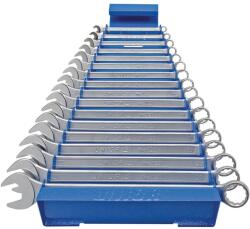  Hosszú csillagvilláskulcs-készlet fém tartóval 6 - 22 / 17