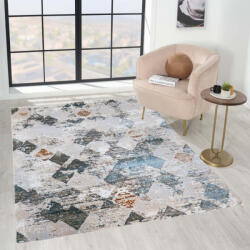  Modern szőnyeg Mykonos 6982 (Beige-Cream) 160x230cm Bézs-Zöld-Arany