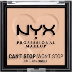 NYX Professional Makeup Can't Stop Won't Stop Mattifying Powder 03 Light Medium púder, 6 g