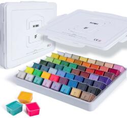 HIMI Jelly Cup Gouache Festékkészlet, 56 szín, fehér dobozos kiadás (HI2454595)