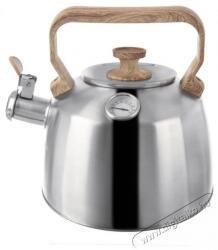  ORION sípoló teáskanna hőmérővel, 3, 2 l, rozsdamentes acél