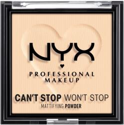 NYX Professional Makeup Can't Stop Won't Stop Mattifying Powder 01 Fair púder, 6 g