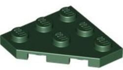 LEGO® Alkatrészek (Pick a Brick) Sötétzöld 3X3 Lapos Sarokelem 6005836 (6005836)