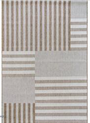 Jeans Covor Iuta Jeans 19096-10, Marime 80 x 200 cm, Bej, Inaltime Fir Tesatura plata, Antialergic, Polipropilena, Bucatarie, Hol, Balcon Covor