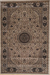 Vetro Covor Model Vetro 5504, Marime 67 x 120 cm, Bej, Inaltime Fir 12 mm, Antialergic, Polipropilena, Living, Dormitor, Sufragerie, Birou Covor