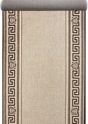 Natura Traversa Natura 900-19, Tip Iuta, Tesatura Plata, Latime 0.8m, Marime 80 x 800 cm, Crem, Festonata Surfilata Tivita, Antialergica, Polipropilena, Bucatarie, Sufragerie, Terasa, Hol Covor