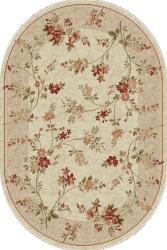 LOTOS Covor Oval Lotos 551-100, Marime 120 x 170 cm, Bej, Crem, Inaltime Fir 8 mm, Antialergic, Polipropilena, Living, Dormitor, Sufragerie, Birou Covor