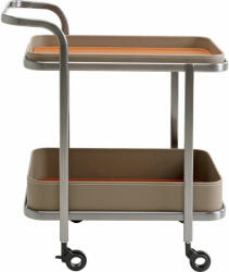  KARE Design Tango Kétszintes Rozsdamentes Acél Zsúrkocsi Bézs-Narancs (KHM-70548)