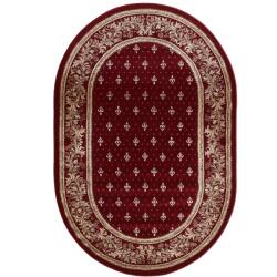 LOTOS Covor Oval Bisericesc Lotos 15033-210, Marime 100 x 200 cm, Grena, Rosu, Inaltime Fir 8 mm, Antialergic, Polipropilena, Manastire, Biserica, Altar, Naos, Pronaos, Capela, Chilie, Hol, Birou Covor