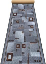 Print Traversa Print Dekart, Tesatura Plata, Latime 1.2m, Marime 120 x 800 cm, Gri, Festonata Surfilata Tivita, Antialergica, Polipropilena, Living, Dormitor, Coridor, Hol Covor