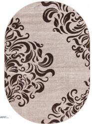 Mira Covor Oval Mira 24031-243, Marime 200 x 300 cm, Maro, Inaltime Fir 6 mm, Antialergic, Polipropilena, Living, Dormitor, Sufragerie, Birou Covor