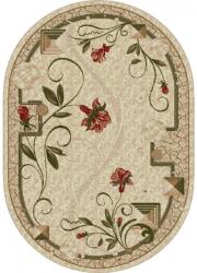 LOTOS Covor Oval Lotos 587-116, Marime 150 x 230 cm, Crem, Inaltime Fir 8 mm, Antialergic, Polipropilena, Living, Dormitor, Sufragerie, Birou Covor