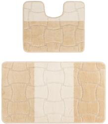 Sariyer Set 2 Covorase Baie Model Sariyer 2540, Marimi 50 x 80 40 x 50 cm, Bej, Antiderapant, Antialergic, Polipropilena Covor