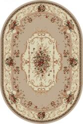 LOTOS Covor Oval Lotos 507-100, Marime 200 x 300 cm, Bej, Crem, Inaltime Fir 8 mm, Antialergic, Polipropilena, Living, Dormitor, Sufragerie, Birou Covor