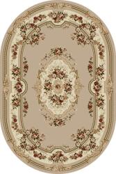 LOTOS Covor Oval Lotos 575-110, Marime 80 x 150 cm, Bej, Inaltime Fir 8 mm, Antialergic, Polipropilena, Living, Dormitor, Sufragerie, Birou Covor