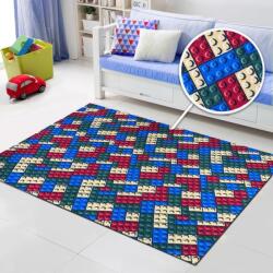 Print Traversa Camera Copii Lego, Tesatura Plata, Latime 4m, Marime 400 x 100 cm, Multicolor, Festonata Surfilata Tivita, Antialergica, Polipropilena, Gradinita, Cresa, Loc de Joaca Covor