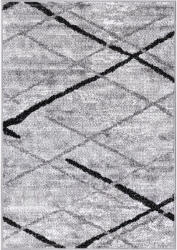Cappuccino Covor Cappuccino 16430-168, Marime 120 x 170 cm, Gri, Inaltime Fir 7 mm, Antialergic, Polipropilena, Living, Dormitor, Sufragerie, Birou Covor