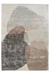 DYWAN Covor Premium Handmade, India, Model DYWAN LAGOS BEIGE, Bej, Maro, Gri, Marime 200 x 300 cm, Viscoza, Lucrat Manual, Living, Dormitor, Sufragerie, Birou (DYWAN LAGOS BEIGE 200X300) Covor