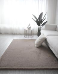 LOP Covor Premium Belgian Model LOP 080, Imitatie Blana Iepure, Marime 50 x 80 cm, Bej, Inaltime Fir 23 mm, Antiderapant, Antialergic, Poliester, Living, Dormitor, Sufragerie, Birou Covor