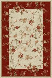 LOTOS Covor Lotos 551-120, Marime 60 x 110 cm, Crem, Rosu, Inaltime Fir 8 mm, Antialergic, Polipropilena, Living, Dormitor, Sufragerie, Birou Covor